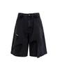 Jenteuluiseu Layered Denim Shorts_Black