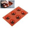 6 Holes Dessert Molds Half Ball Food Grade Silica Gel Cake Making Supplies for Home Kitchen
