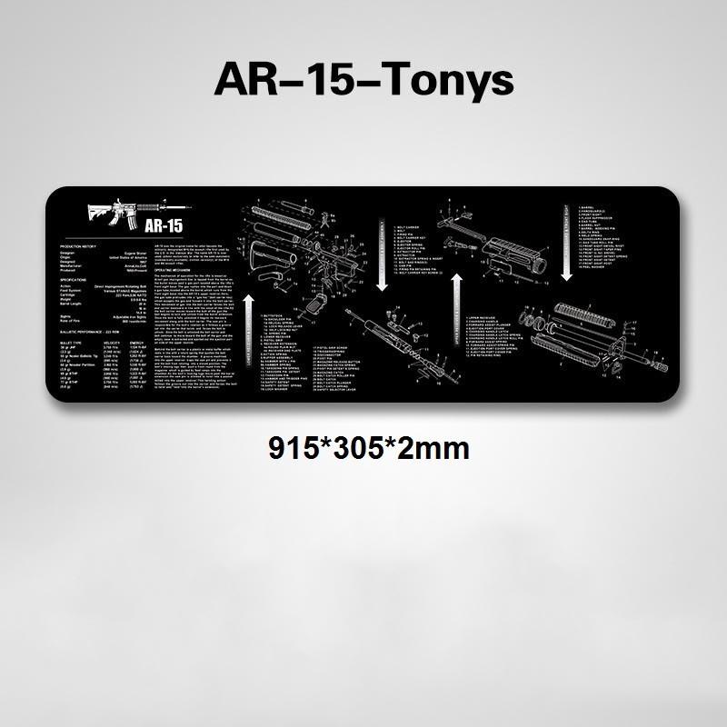 

Настольный коврик для чистки из термопластичного волокна, резиновый коврик для тактической чистки с инструкциями по схеме деталей, игровой коврик для модели пистолета, коврик для мыши, настольный коврик AR-15