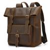 Vintage Men's Backpack Crazy Horse Leather Backpack