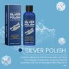 Čistič stříbra 100 ml Žloutnutí a černání stříbra Leštidlo Odstraňovač patiny pro nástroje a šperky