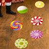 Christmas Series Decor New Arrival Candy Pattern Shape Floor Stickers Living Room Bedroom Floor Decor Wall Stickers Accessories