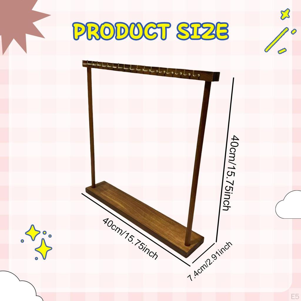 DIY Holz-Kettenhalter, Hängende Haken, Schmuckständer für Schminktisch, Vitrine,