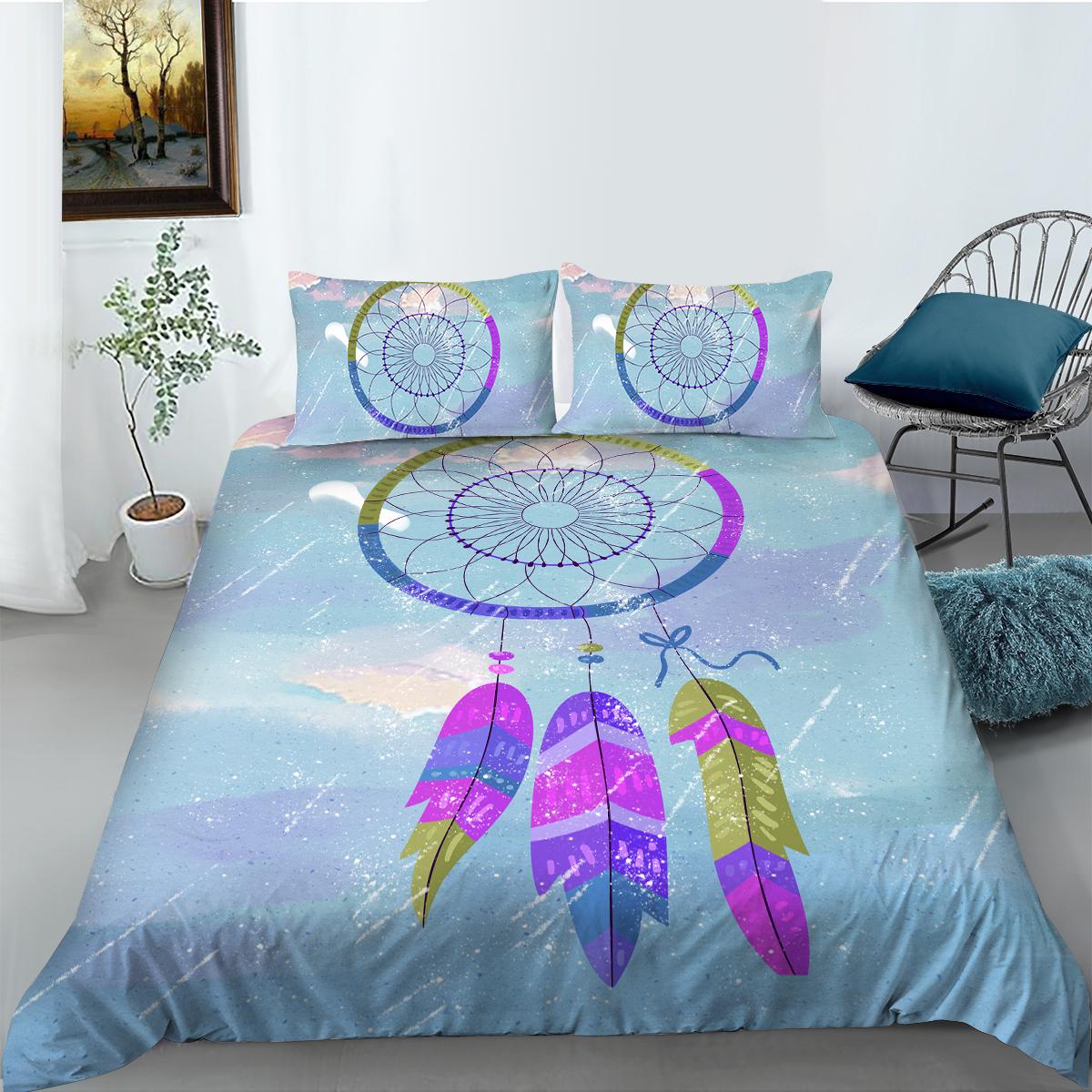 

Ловец снов, домашний комплект постельного белья, комплект постельного белья с мечтательной тематикой, пододеяльник, наволочка, пододеяльник, AU, очень большое украшение для дома Baby 100x135cm