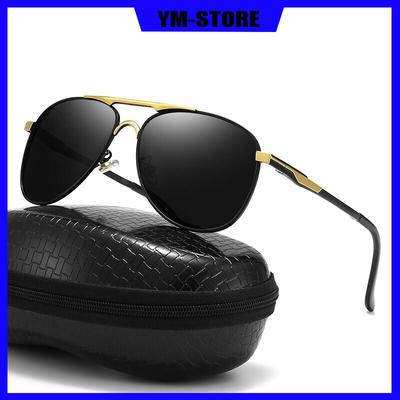 Polarized Sunglasses Men's Sunglasses Anti-UV Large Frame Glasses Mirror Polarized Sunglasses  Women's Anti-UV Classic Toad Mirror Trendy Driving