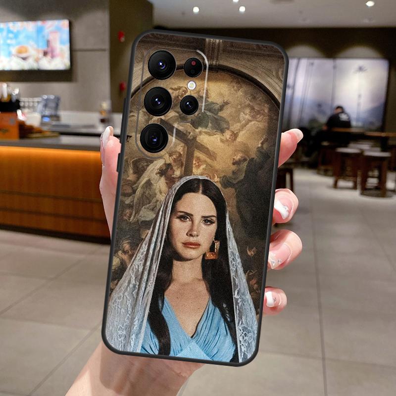 Singer Lana Del Rey Phone Case For Samsung Galaxy S25 Ultra S24 S23 S22 S21 FE S9 S10 S20 Plus S25 FE Soft Cover