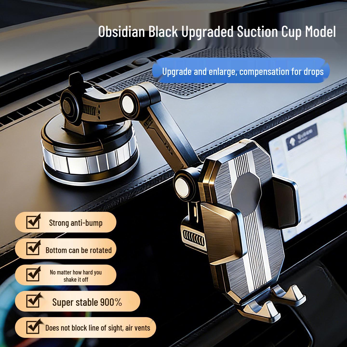 Universal Shockproof Car Phone Holder with Suction Cup for Secure Navigation