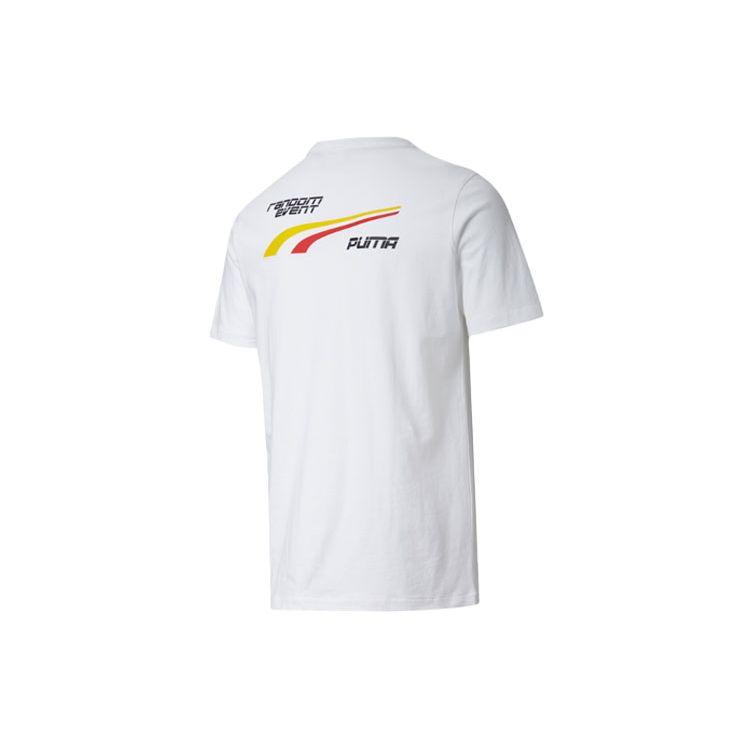 Puma x Randomevent Co-Branded Round Neck Sports Tee Unisex Tops White 598068-02