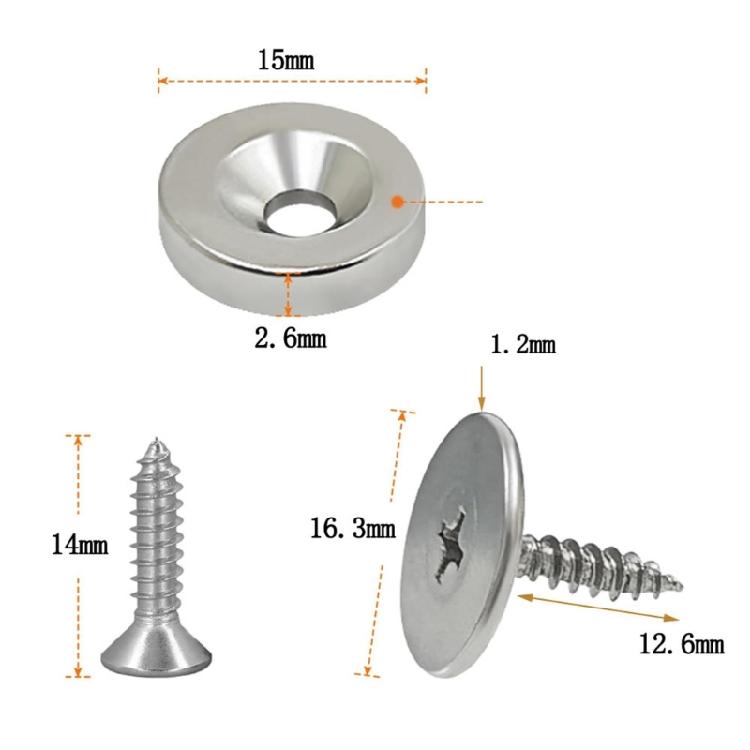 Space Saving Magnetic Cabinet Latches Steel Corrosion Resistant Hide Mounting For Closet Door