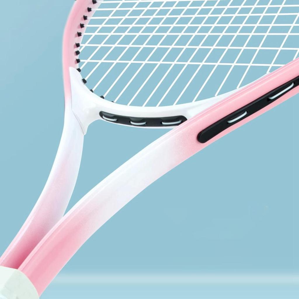 Tennis Racket Women Men Equipment Portable Practical Comfortable Grip Pink