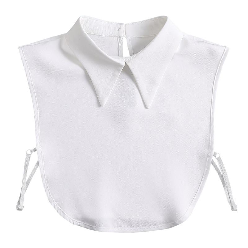 Hollow Lace Chiffon Doll Cotton Fake Collar Blouse Sweater Detachable Shirt Collar False Collar Lapel Women Top Collars Decor