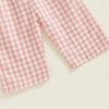 Kids Girl Overalls Clothes Infant Baby Kids Girl Sleeveless Plaid Print Romper Jumpsuit Playsuit Sunsuit Outfits Clothes