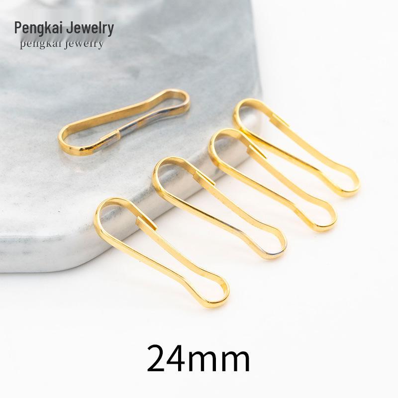 Clips de Fivela para Joias DIY Banhados a Ouro & Ganchos para Chaves