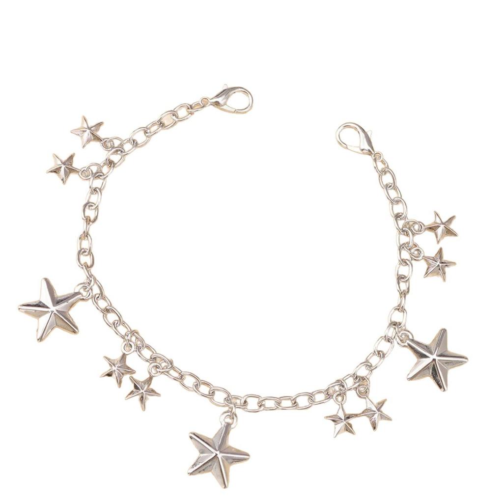 Sterling Silver Star Jewelry Set: Bracelet & Necklace by Xianmei
