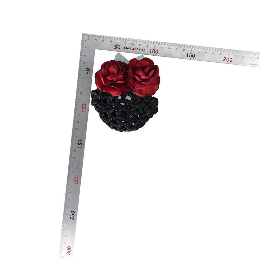 Rose Airline Stewardess Hotel Women Spring Clips Ponytail Clip Korean Bun Snood Hairgrips Cover Net