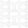 10pcs Shaped Foil Balloons, White Dog Mylars Balloons for Pets Dog Kids Birthday Party Supplies