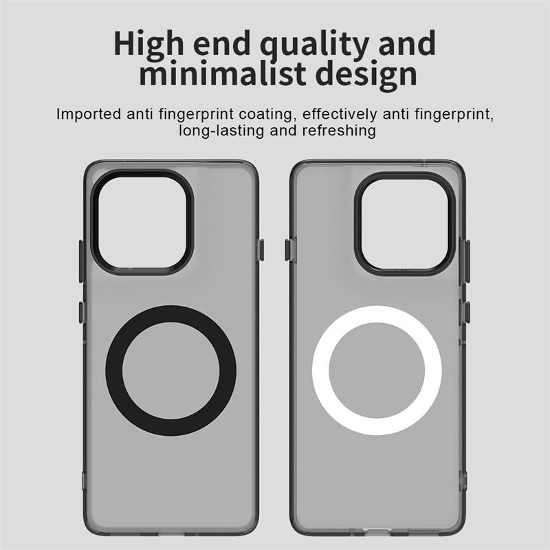 Magnetic Wireless Charging Case For Motorola Edge 60 Pro Moto Edge 60 Fusion Cover Candy Colors Transparent Shell Fundas Coque