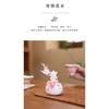 Ceramic Hand-molded Plum Blossom Vase Jadeite Porcelain Warm Transparent Decorative Fresh and Delicate Flower Vase Decorative