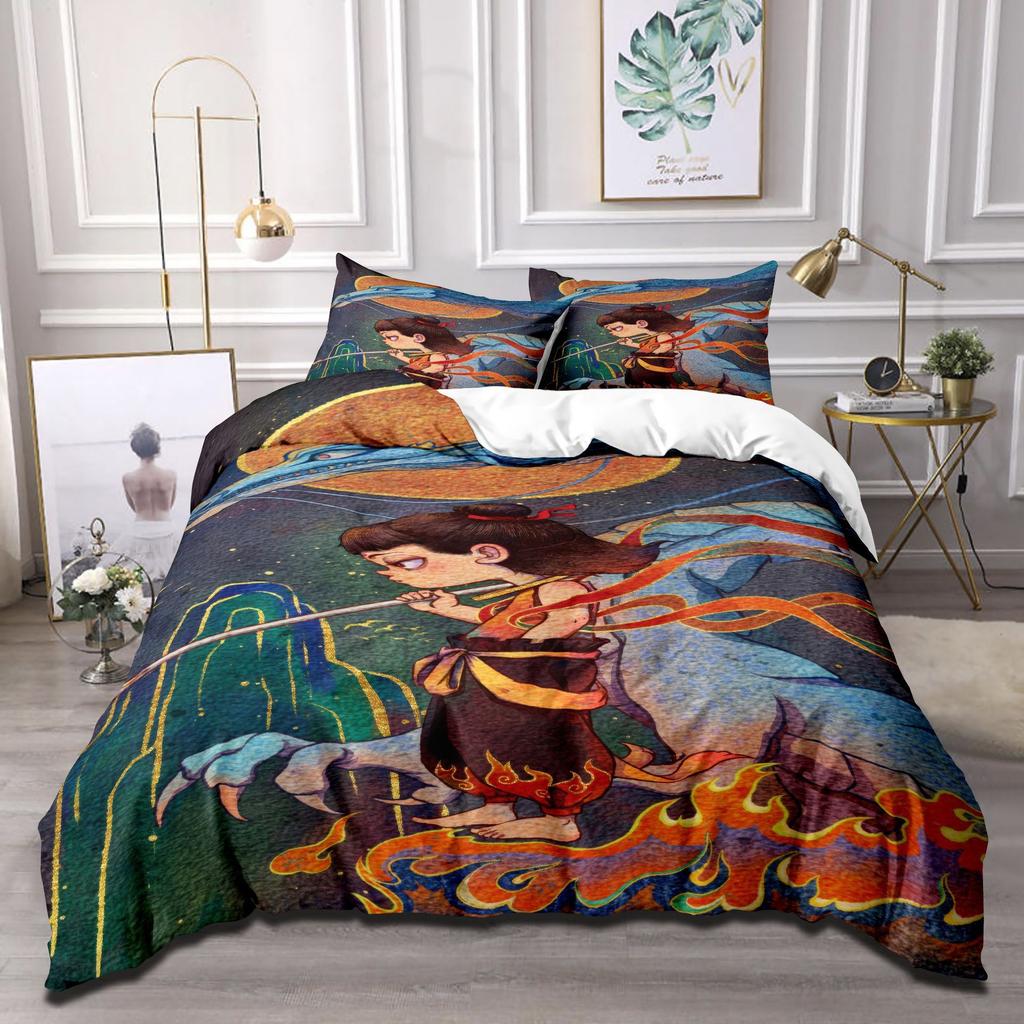 Cartoon Animation Movie Quilt Cover Three-Piece Bedspread