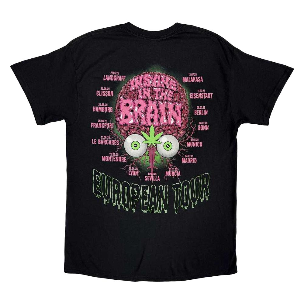 Cypress Hill Unisex Adult Insane In The Brain EU Tour Â´25 T-Shirt