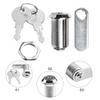 16/20/25/30mm Zinc Alloy Security Lock Set with 2 Key Drawer Lock Durable Cam Locks