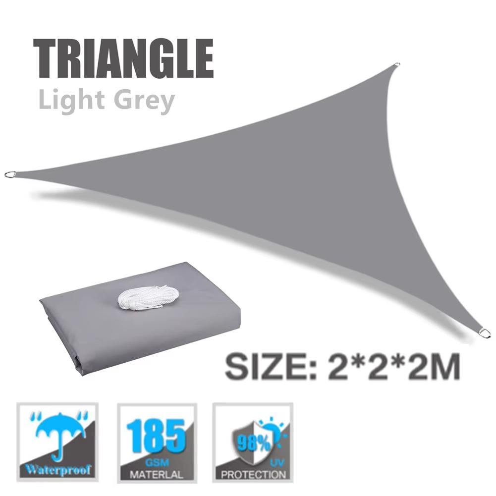 Sun Shade Sail 6m/5m/4M/3m/2M Triangle Rectangle UV Block Sunshade Cloth Canopy for Yard Deck Patio Backyard Lawn Garden Outdoor