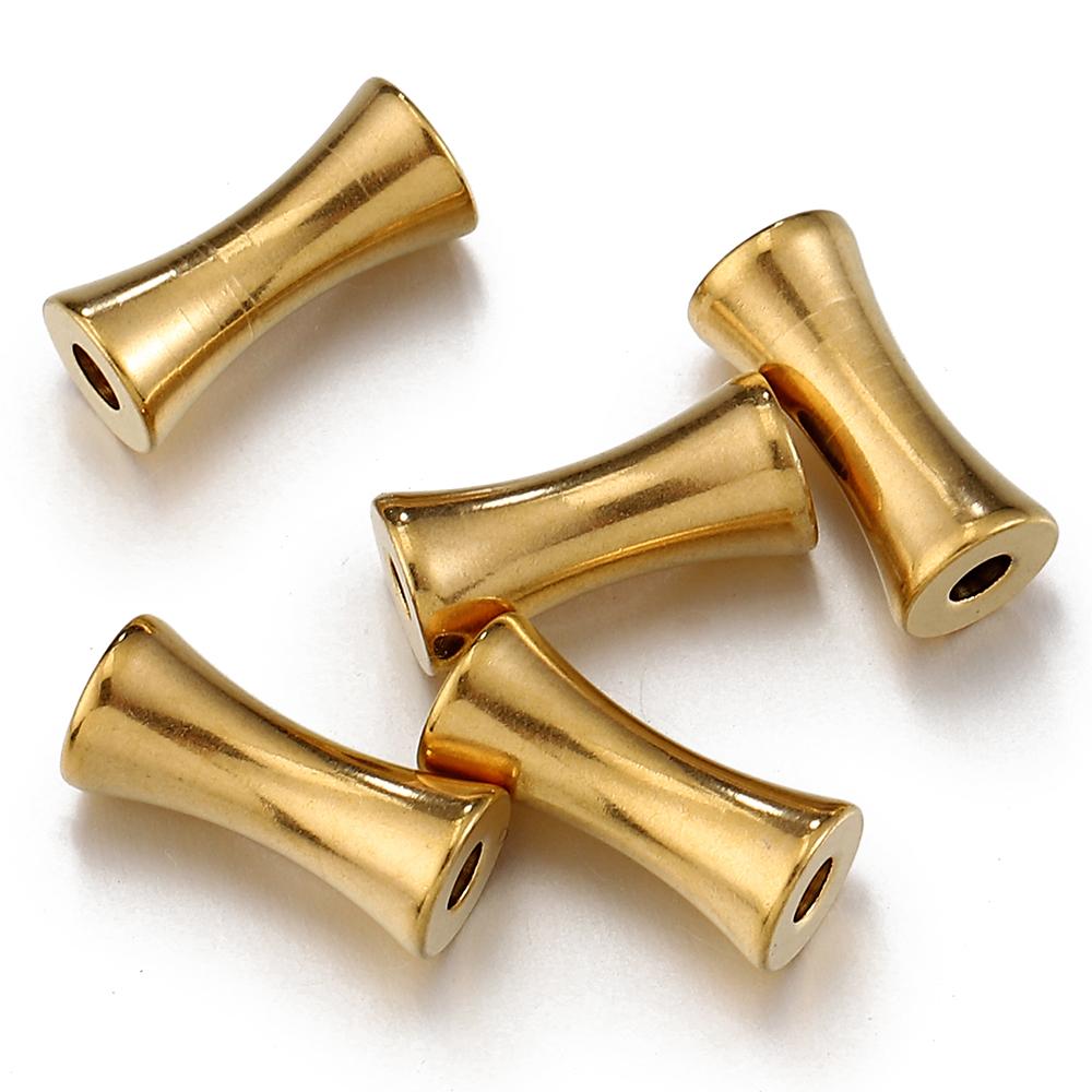 20pcs 10pcs 8.5x8mm Stainless Steel Loose Spacer Beads Barrel Drum Charms Pendants for Necklace Bracelet Jewelry Making DIY
