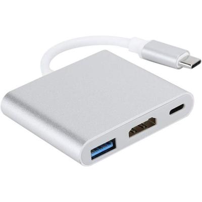 USB-C HDMI Adapter - 3-in-1 USB 3.1 Type-C - 4K HDMI Output - Power Delivery (PD) - USB Data Transfer