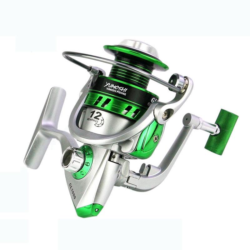 Premium Quality 12bb 5.51 Lure Spinning Reel With Metal Spool For Freshwater And Saltwater