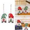 Cartoon Wooden Gnome Pendants Decorative Xmas Elf Doll Ornaments  Christmas Gift