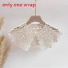 Cotton Vintage Lace Crochet Small Shawl With Floral Pattern For Women Summer Fashion