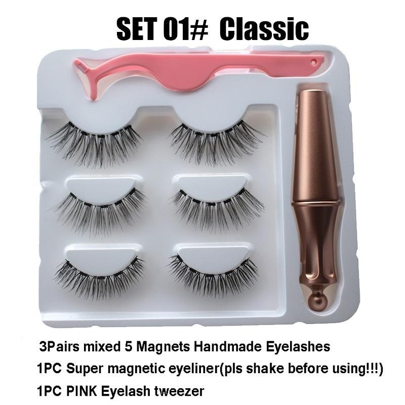 New Magnetic Eyeliner Liquid Magnet Pen False Eyelash Set