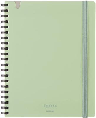 Caderno de argolas macias KOKUYO Sooofa polegadas pautadas 80 folhas B6 Deformação Verde 0,2 (4 milímetros) (SU-SV748S4-G)