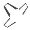3Pcs Steering Wheel Button Frame Trim Carbon Fiber Sticker Fit for Mazda MX‑5 ND 2016‑2020