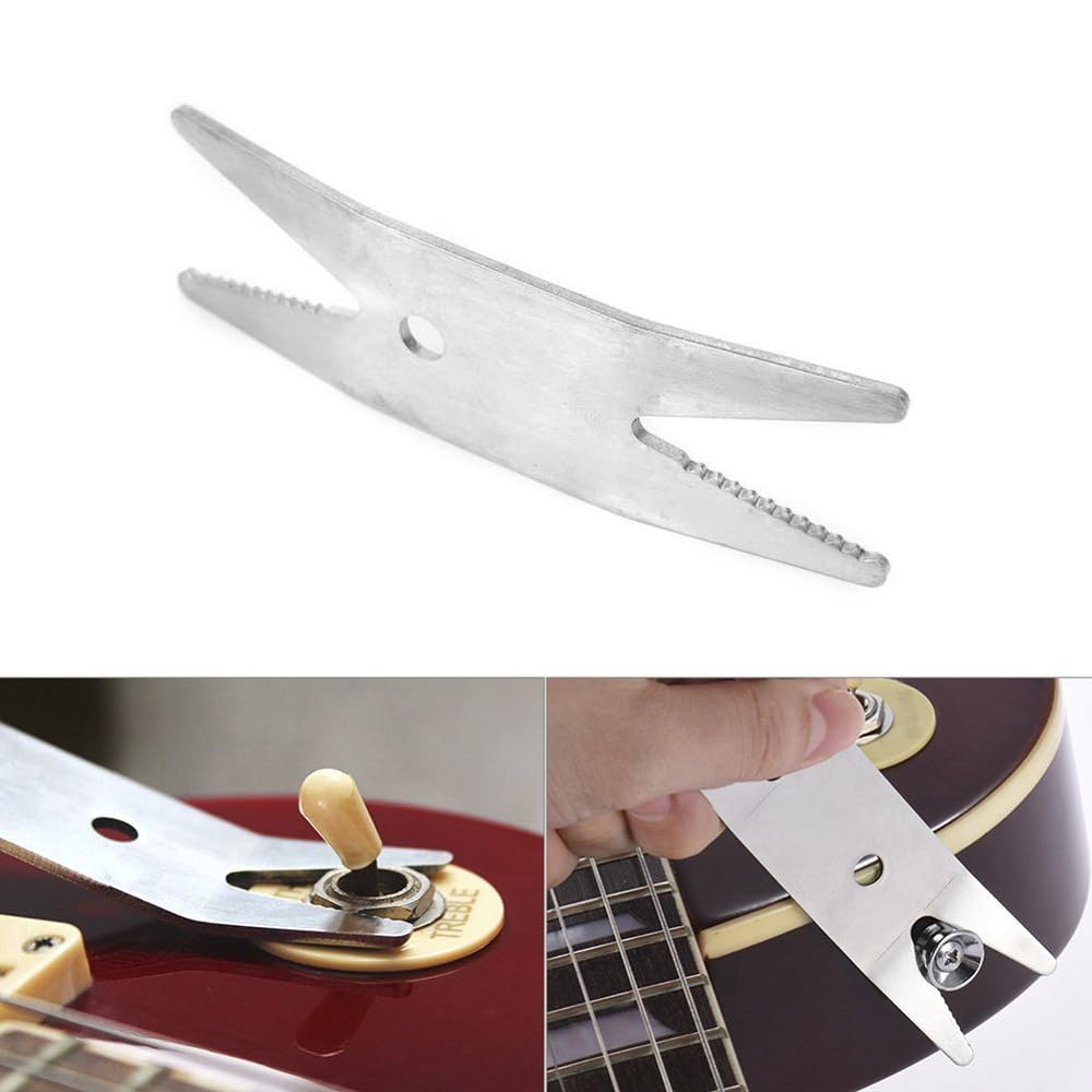 LIANHATA Guitar Wrench Spanner for String Height Tuning Guitar Nut and Peg Bass Easy Lightweight Adjustment, Pegs, Maintenance, Replacement, Guitar,