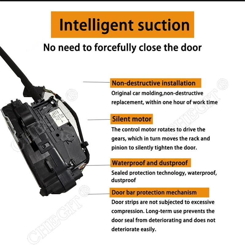 Soft Closing Smart Auto Electric Suction Door Closing Open High Anti-Pinch Soft Close for Tesla Model Y 3/ 3 Highland Y Juniper