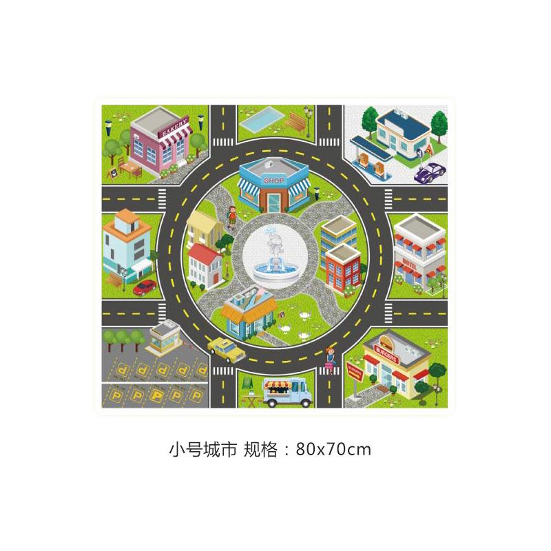 

Children S Parent-Child Crawling Game Pad Foldable Baby Pad Urban Animals Various Crawling Outdoor