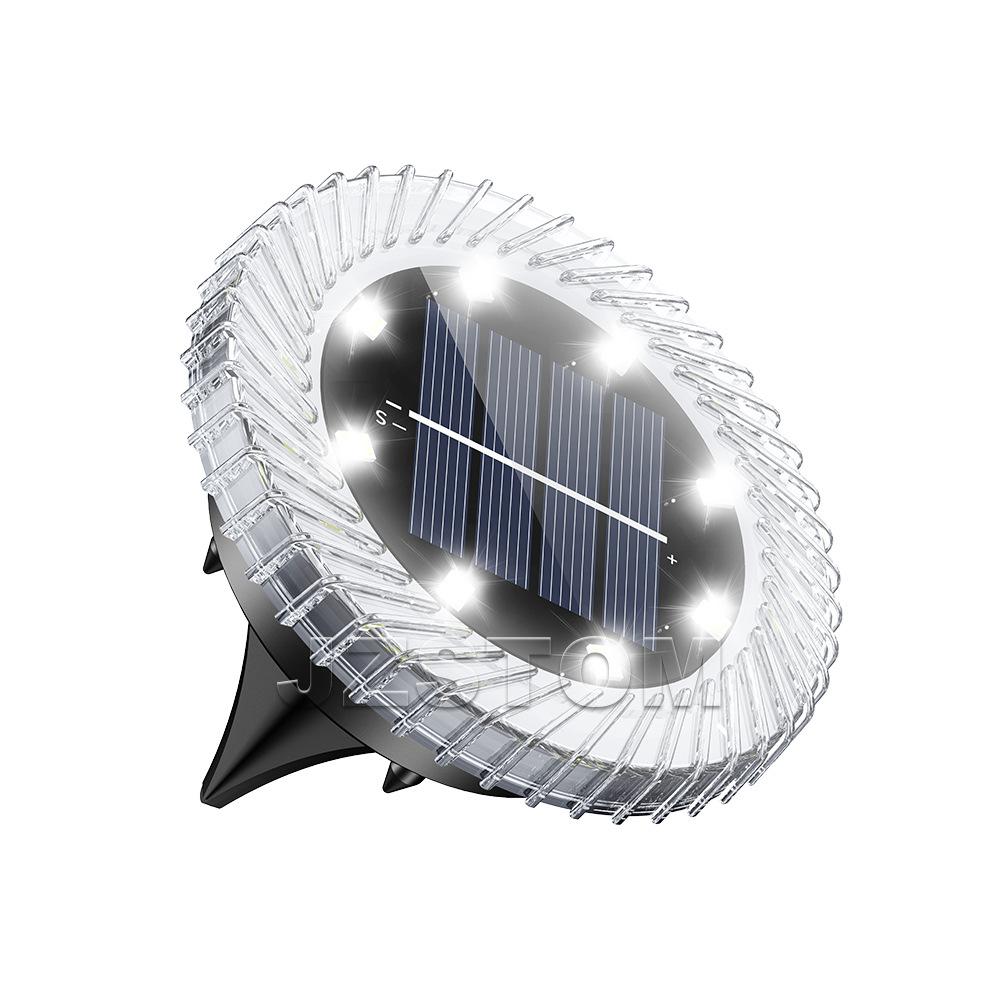 Solar underground light, outdoor waterproof LED ground plug lawn light, garden villa decoration courtyard light