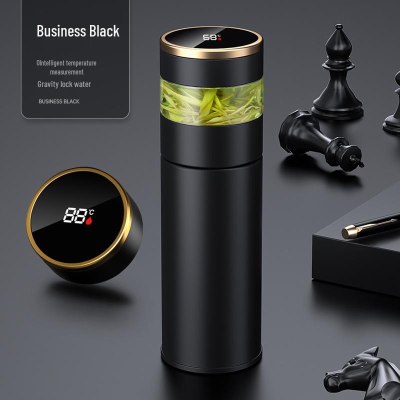 316 Stainless Steel Smart Insulated Cup with Tea Infuser – Premium Vacuum Water Bottle for Office & Business Gifts