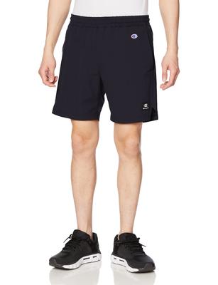Shorts Stretch Water Repellent One Point Logo Shorts Sports Black L [Champion] Men's C3-XS504