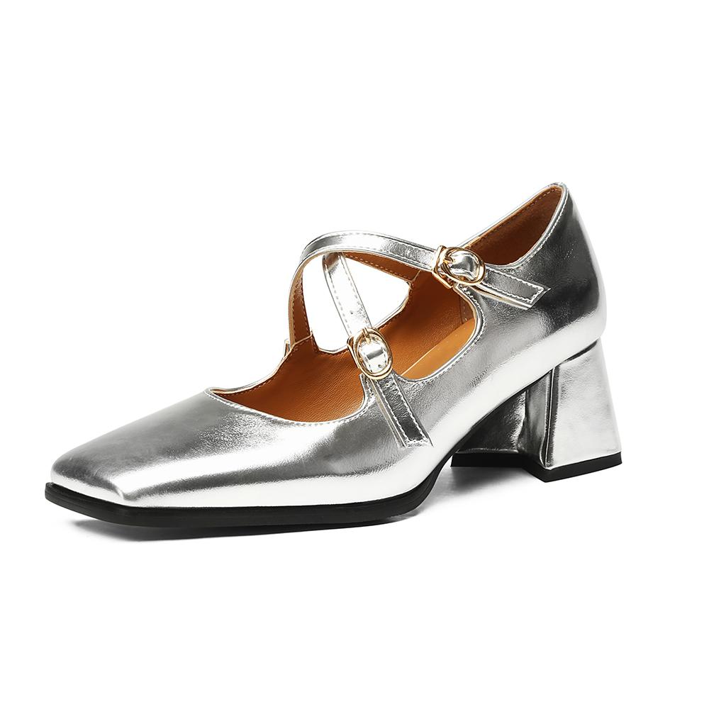 Svart Gull Damepumps Høy Hæl Liten Stor størrelse 32 48