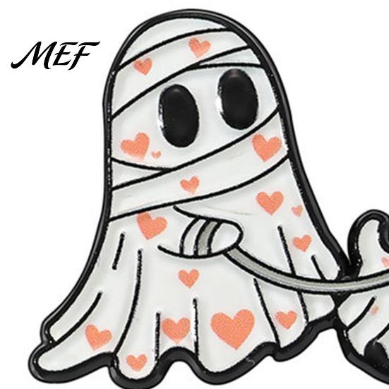 Backpack Decoration Pin Halloween Cartoon Ghost Enamel Brooch, Spooky Metal Lapel Pin, Jewelry Accessory Sweater Cardigan Coat Suit Scarf Decor,