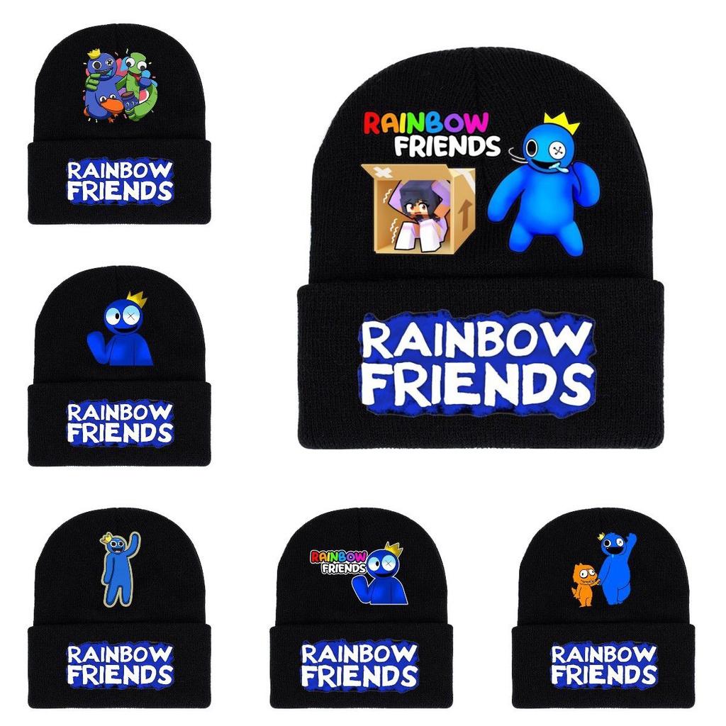 Roblox Rainbow Friends Strickmütze Weich und Warm Weihnachtsgeschenk für Männer und Frauen