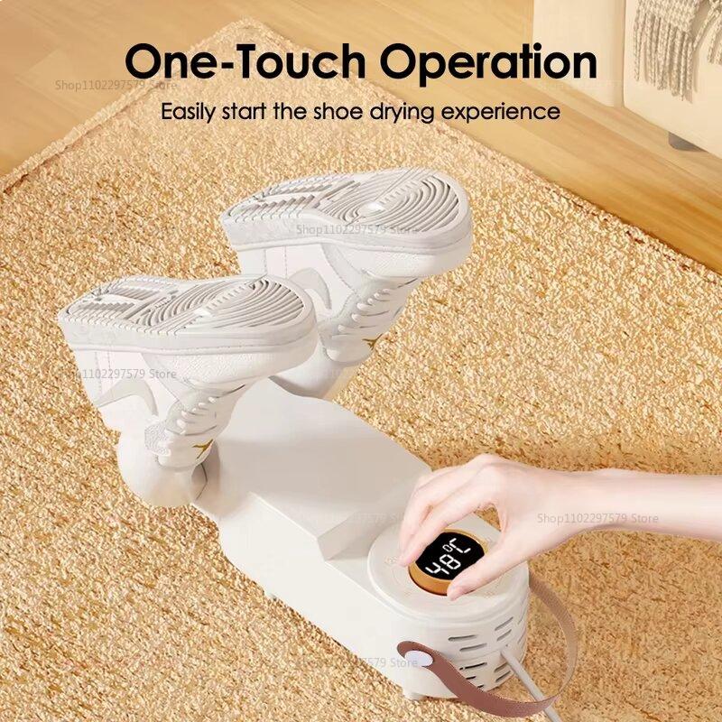 Smart Shoe Dryer with Adjustable Timer Quick Drying and Sterilizing Household Shoe Warmer Heel Warmer Odor Eliminator