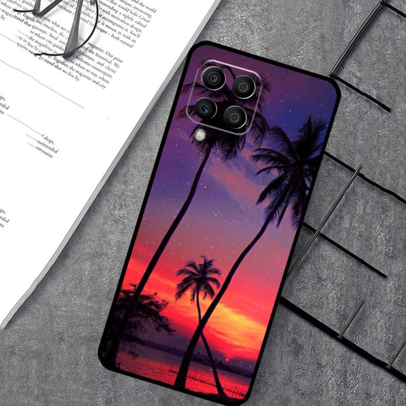 Stars Space Palm Trees Case For Samsung Galaxy M35 M21 M12 M13 M14 M15 M06 M16 M36 M56 M31 M53 M32 M52 M55 M34 M54