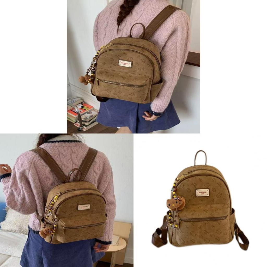 Cat Anime Backpack With Pu Material For Casual Daily Use And Storage