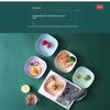 1 Set Food Grade Pp Plastic Serving Plates Easy Clean Multicolor Perfect For Snacks Fruits Desserts Home Daily Use