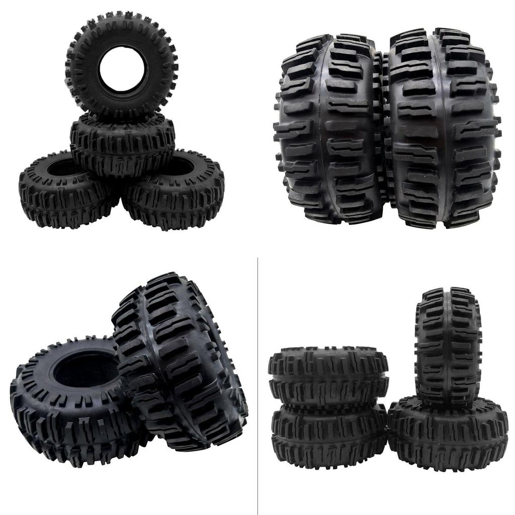 Durable Soft Rubber 2.2" Rock Crawler Tires With Foam For Axial Scx10 Wraith Trx-4