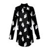 Tee Shirts For Women Fall Casual Long Sleeve Shirts Sweatshirt Vintage Printed High Neck Top Pullover