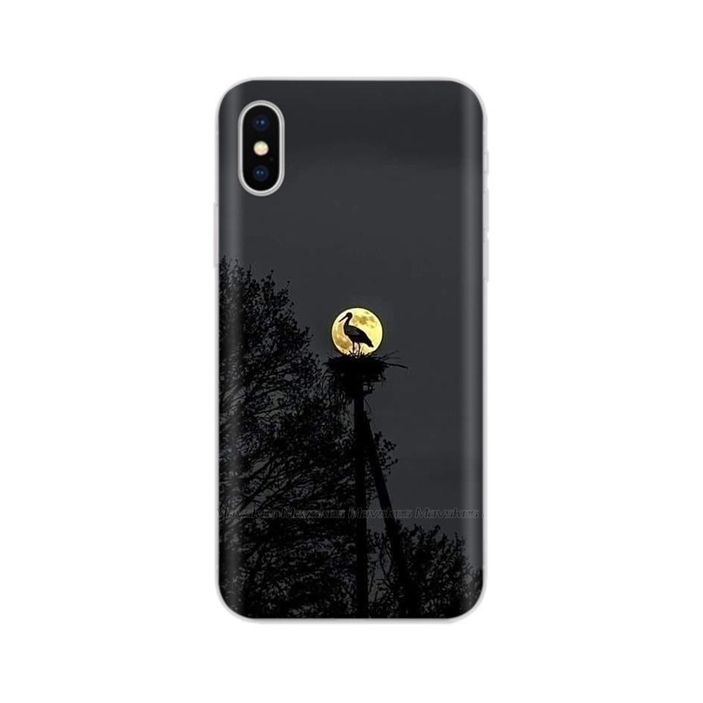 For iPhone X Case For iPhone Xs Case Fashion Soft Silicone Housing For iPhoneX Transparent Phone Back Covers Shell Flowers Coque